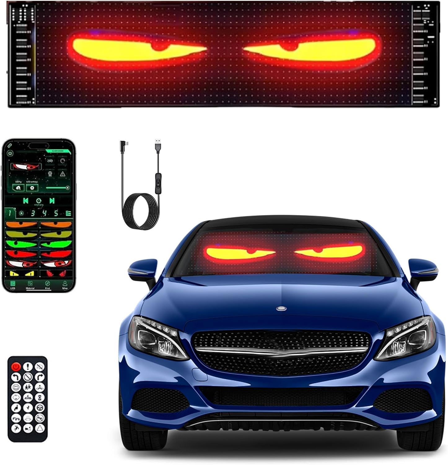 Smart LED matrix pixel panel for car and home display- Santishop Kralendijk, Bonaire