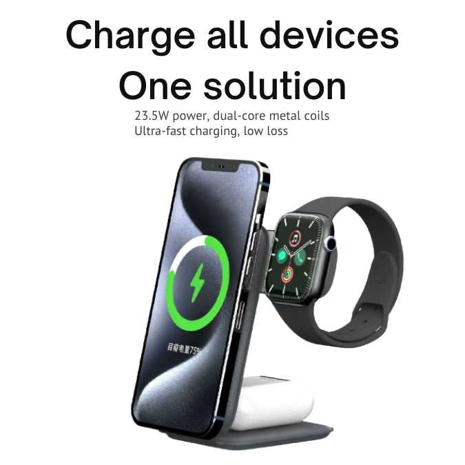 3-in-1 Portable Charger for Iphone Fold Charge