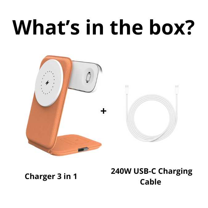 3-in-1 Portable Charger for Iphone Fold Charge