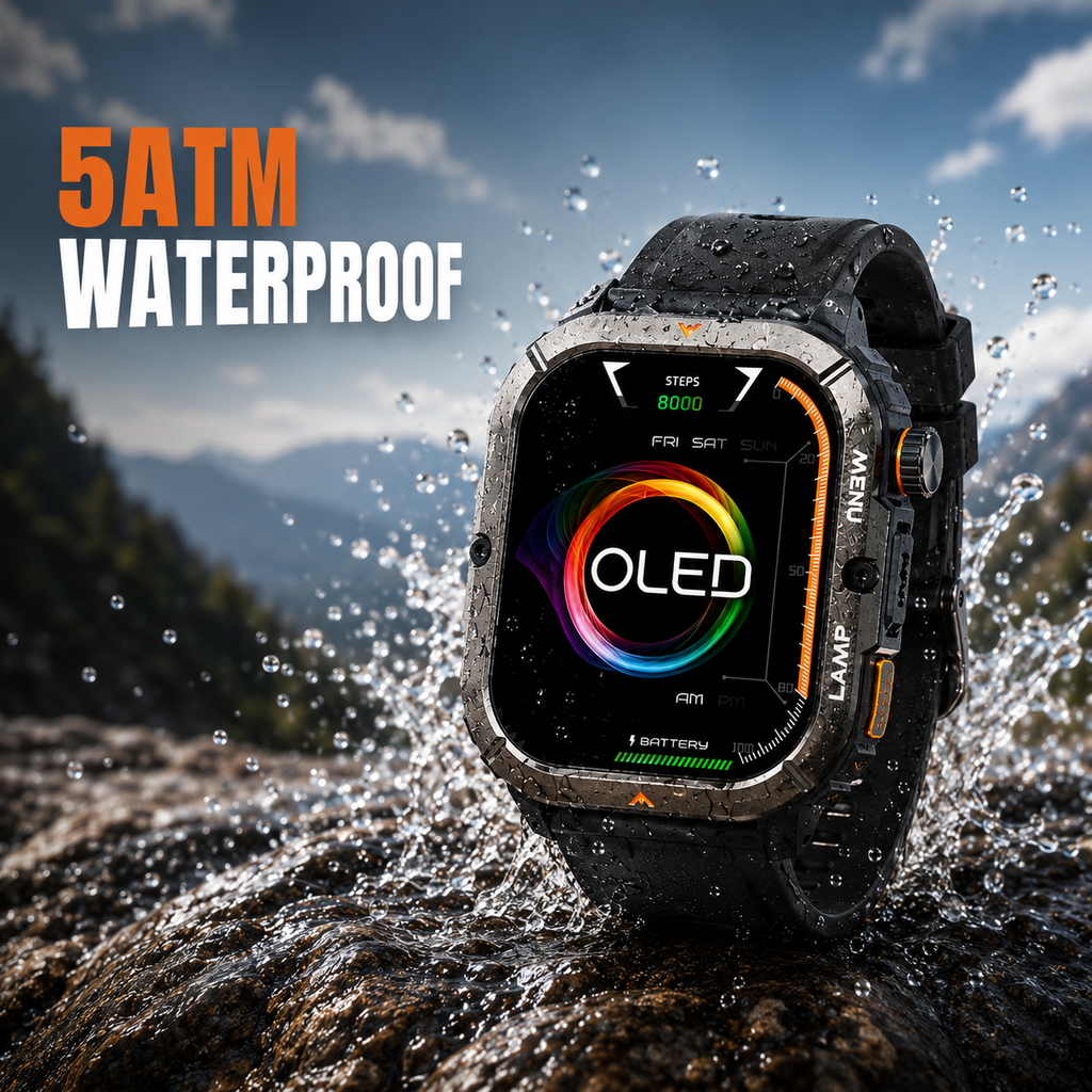 shock, scratch and water resistant watch