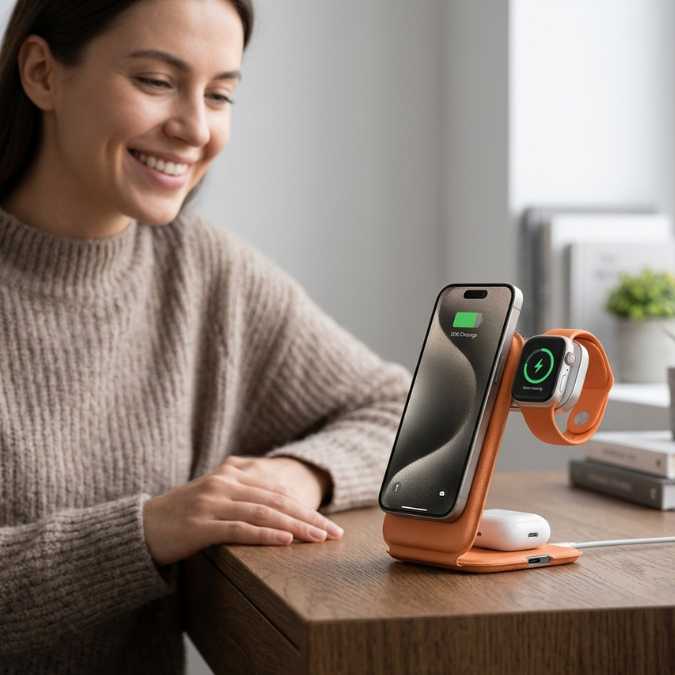 3-in-1 Portable Charger for Iphone Fold Charge