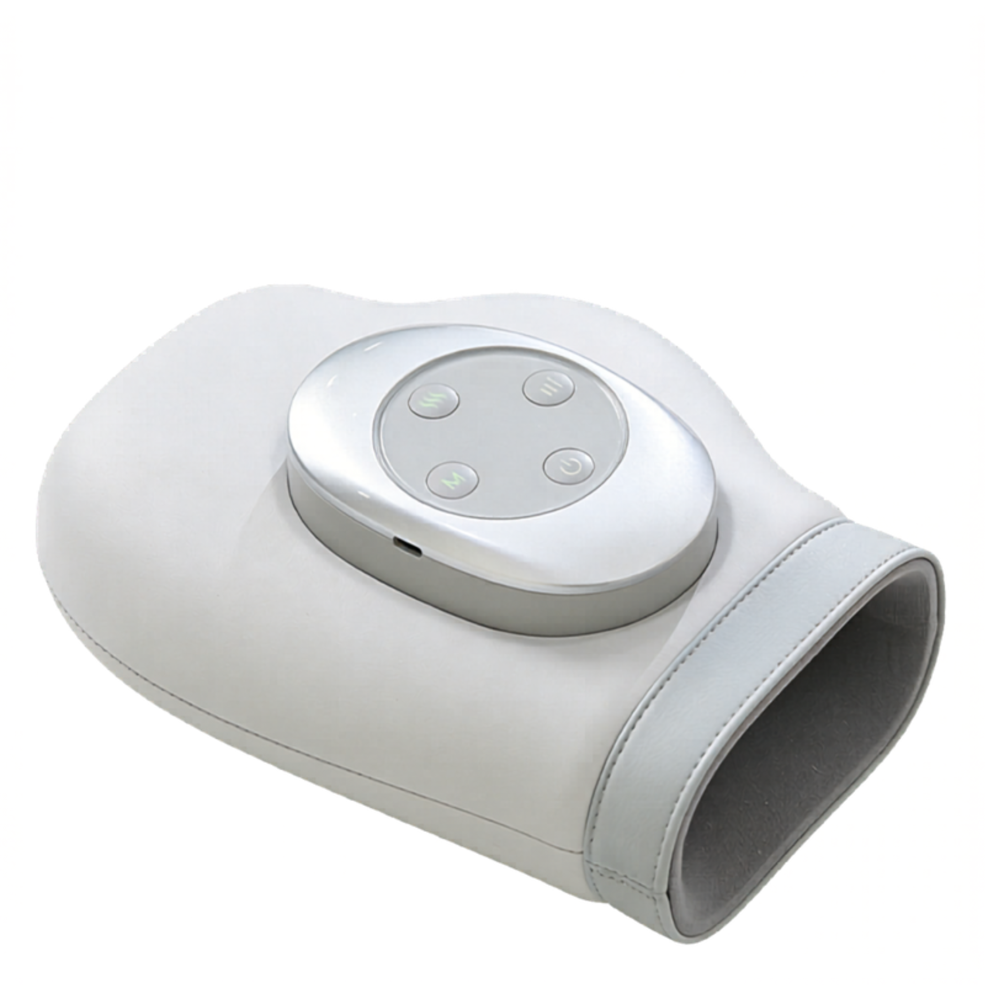 Electric hand massager with air compression and soothing heat in white color - SANTI ESHOP Bonaire