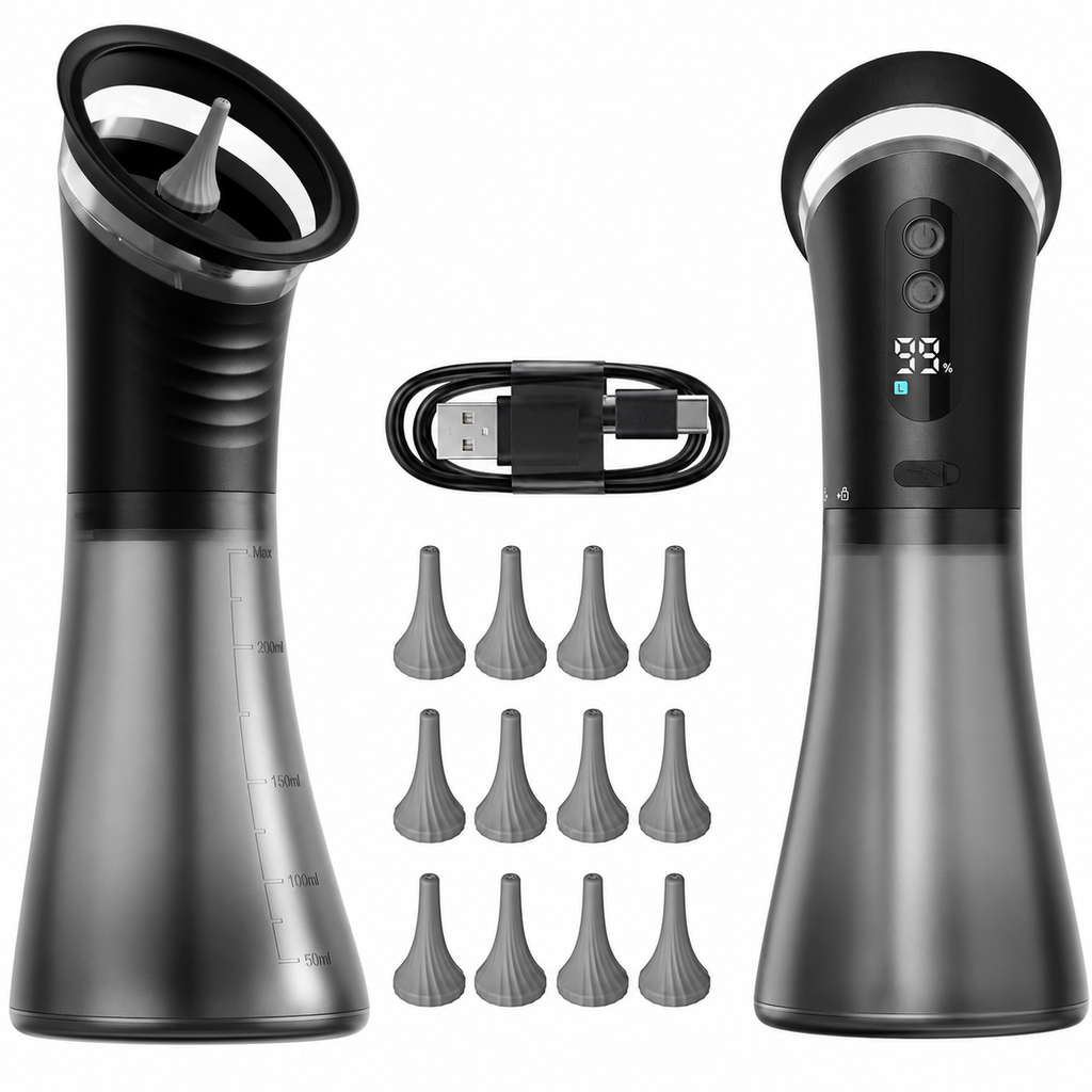 Powered ear wax remover