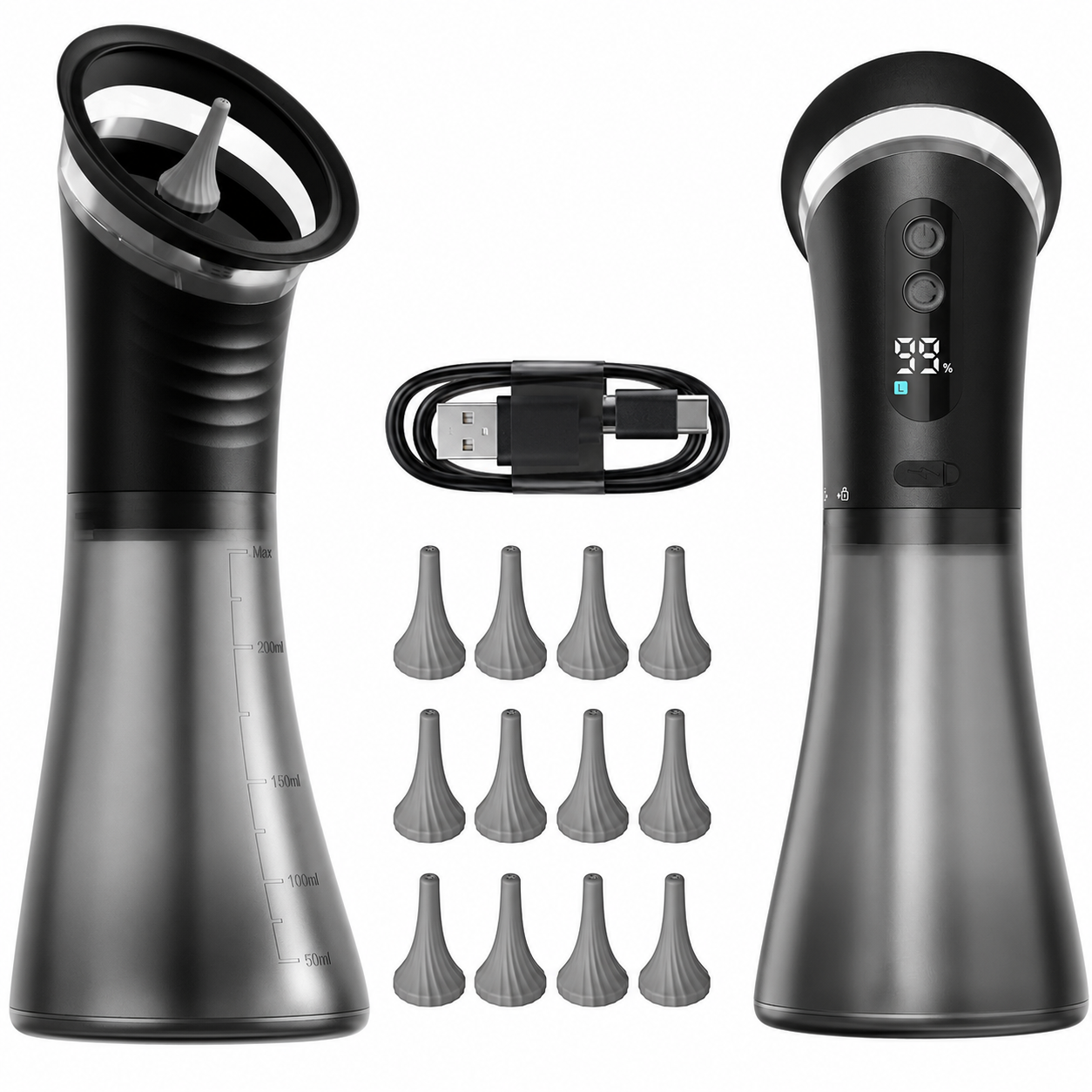 Powered ear wax remover